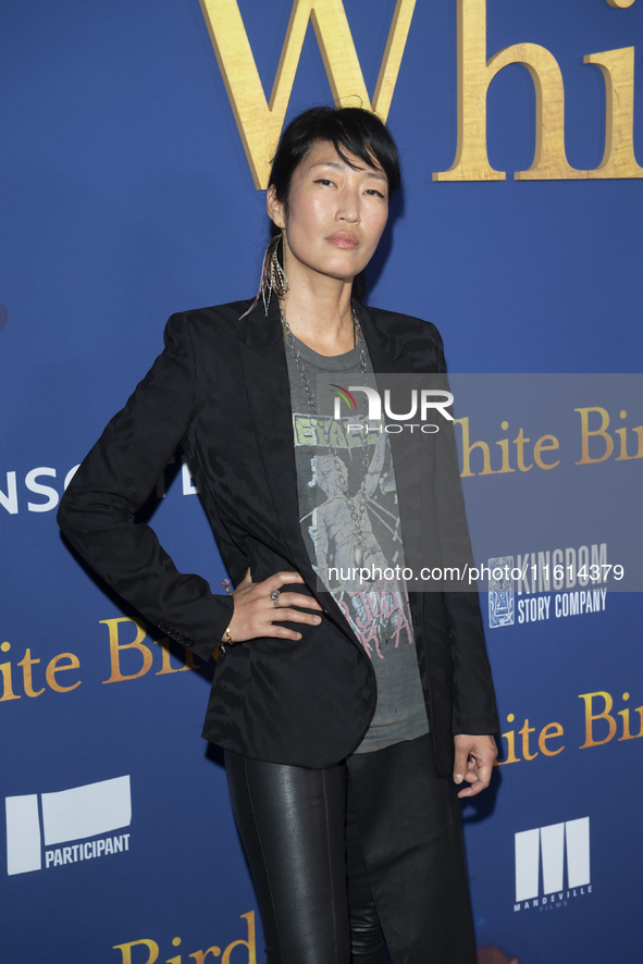 Jihae attends the Lionsgate's ''White Bird'' New York screening at DGA Theater in New York, USA, on September 26, 2024. 