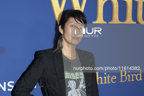 Jihae attends the Lionsgate's ''White Bird'' New York screening at DGA Theater in New York, USA, on September 26, 2024. 