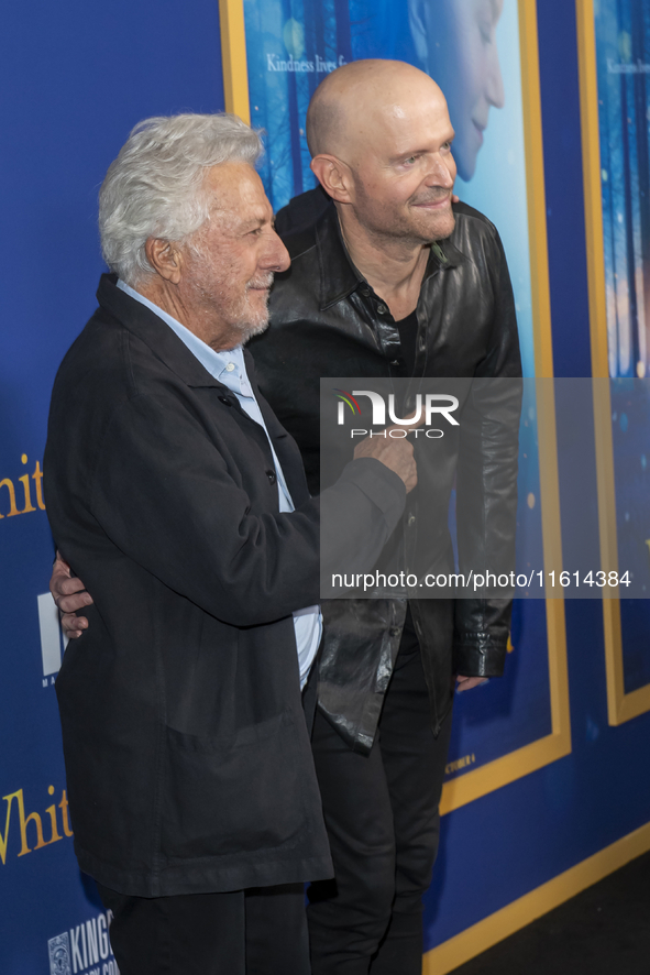 Dustin Hoffman and Marc Forster attend the Lionsgate's ''White Bird'' New York screening at DGA Theater in New York, USA, on September 26, 2...