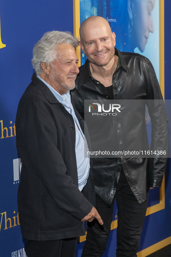 Dustin Hoffman and Marc Forster attend the Lionsgate's ''White Bird'' New York screening at DGA Theater in New York, USA, on September 26, 2...