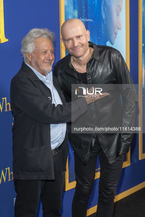 Dustin Hoffman and Marc Forster attend the Lionsgate's ''White Bird'' New York screening at DGA Theater in New York, USA, on September 26, 2...