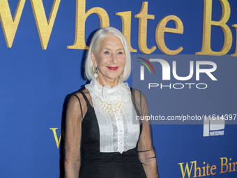 Helen Mirren attends the Lionsgate's ''White Bird'' New York screening at DGA Theater in New York, USA, on September 26, 2024. (