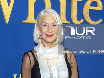 Helen Mirren attends the Lionsgate's ''White Bird'' New York screening at DGA Theater in New York, USA, on September 26, 2024. (