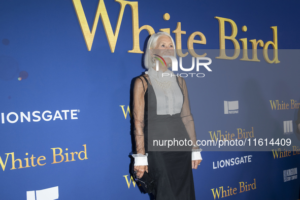 Helen Mirren attends the Lionsgate's ''White Bird'' New York screening at DGA Theater in New York, USA, on September 26, 2024. 