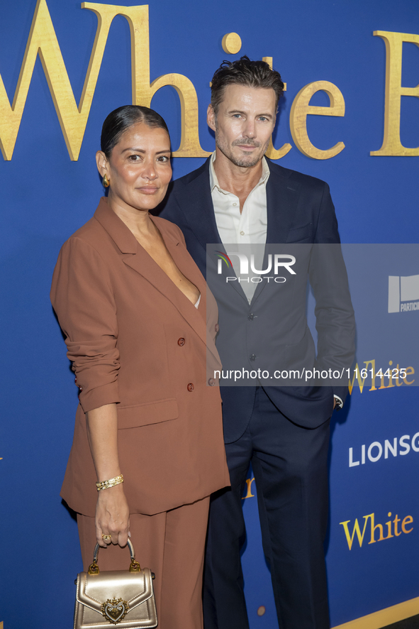 Keytt Lundqvist and Alex Lundqvist attend the Lionsgate's ''White Bird'' New York screening at DGA Theater in New York, USA, on September 26...