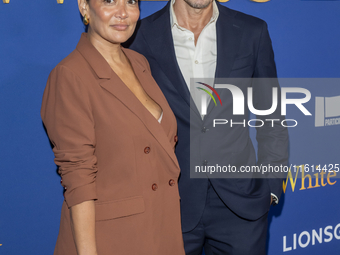 Keytt Lundqvist and Alex Lundqvist attend the Lionsgate's ''White Bird'' New York screening at DGA Theater in New York, USA, on September 26...