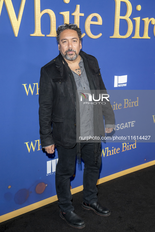 Felix Solis attends Lionsgate's ''White Bird'' New York screening at DGA Theater in New York, USA, on September 26, 2024. 