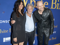 Renee Wolfe, Dustin Hoffman, and Marc Forster attend the Lionsgate's ''White Bird'' New York screening at DGA Theater in New York, USA, on S...