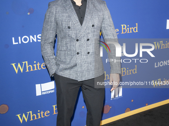 Bruno Rangel attends the Lionsgate's ''White Bird'' New York screening at DGA Theater in New York, USA, on September 26, 2024. (