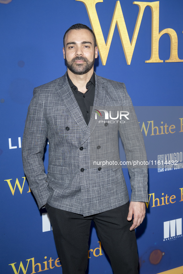 Bruno Rangel attends the Lionsgate's ''White Bird'' New York screening at DGA Theater in New York, USA, on September 26, 2024. 