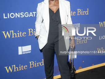 Montego Glover attends the Lionsgate's ''White Bird'' New York screening at DGA Theater in New York, USA, on September 26, 2024. (