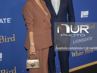 Keytt Lundqvist and Alex Lundqvist attend the Lionsgate's ''White Bird'' New York screening at DGA Theater in New York, USA, on September 26...