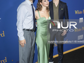 Bryce Gheisar, Ariella Glaser, and Orlando Schwerdt attend the Lionsgate's ''White Bird'' New York screening at DGA Theater in New York, New...