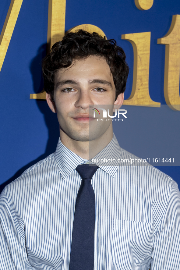 Bryce Gheisar attends the Lionsgate's ''White Bird'' New York screening at DGA Theater in New York, USA, on September 26, 2024. 