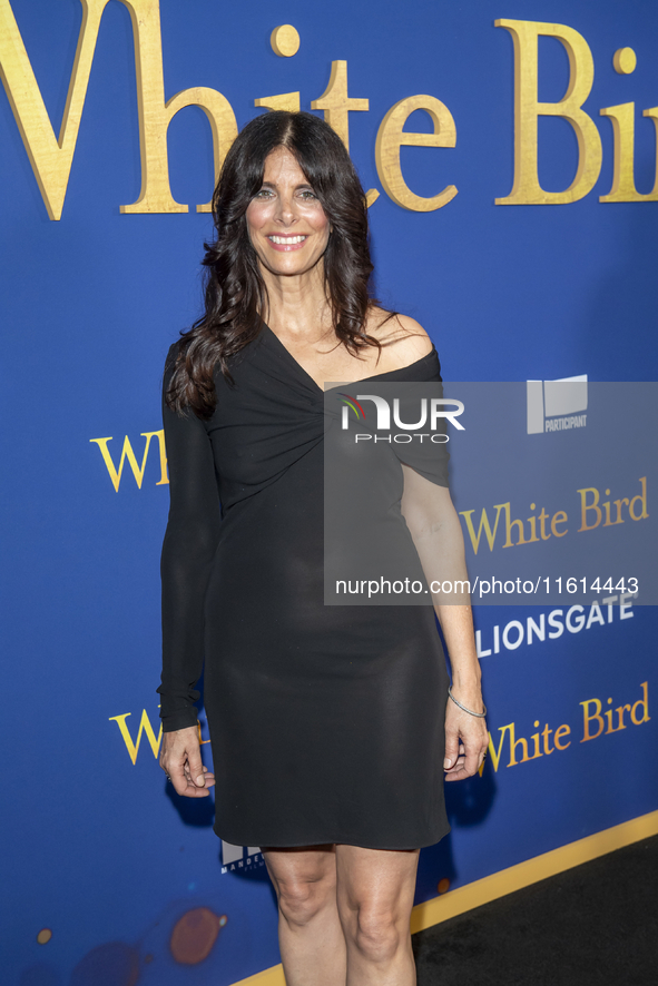 Renee Wolfe attends the Lionsgate's ''White Bird'' New York screening at DGA Theater in New York, USA, on September 26, 2024. 