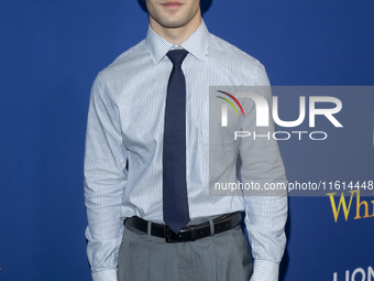 Bryce Gheisar attends the Lionsgate's ''White Bird'' New York screening at DGA Theater in New York, USA, on September 26, 2024. (