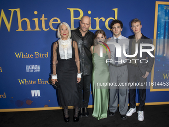 Lionsgate's ''White Bird'' New York Screening. September 26, 2024, New York, New York, USA: (L-R) Helen Mirren, Marc Forster, Ariella Glaser...