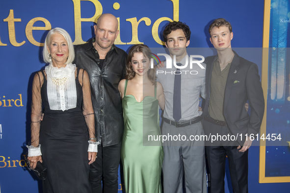 Lionsgate's ''White Bird'' New York Screening. September 26, 2024, New York, New York, USA: (L-R) Helen Mirren, Marc Forster, Ariella Glaser...