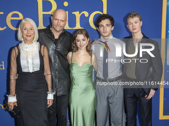 Lionsgate's ''White Bird'' New York Screening. September 26, 2024, New York, New York, USA: (L-R) Helen Mirren, Marc Forster, Ariella Glaser...