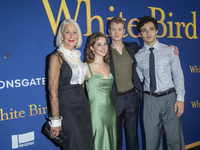 Lionsgate's ''White Bird'' New York Screening. In New York, USA, on September 26, 2024: (L-R) Helen Mirren, Ariella Glaser, Bryce Gheisar, a...