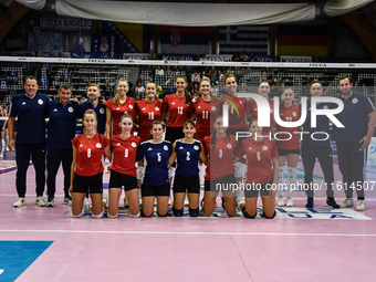 Olympiacos Athens during the International Trophy ''Una squadra per un sorriso'' match between Reale Mutua Fenera Chieri '76 and Olympiacos...