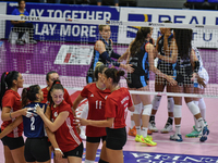 A general view of the International Trophy ''Una squadra per un sorriso'' match between Reale Mutua Fenera Chieri '76 and Olympiacos Athens...