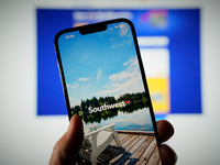 The Southwest Airlines app is seen on a mobile device in this photo illustration taken in Warsaw, Poland on 27 September, 2024. Southwest Ai...