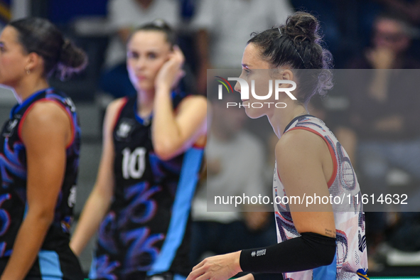 Ilaria Spirito of Chieri '76 during the International Trophy ''Una squadra per un sorriso'' match between Reale Mutua Fenera Chieri '76 and...