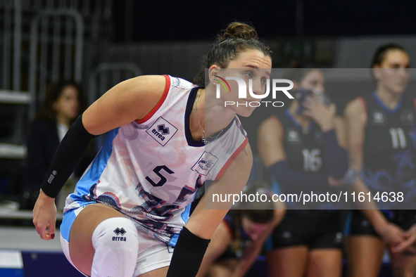 Ilaria Spirito of Chieri '76 during the International Trophy ''Una squadra per un sorriso'' match between Reale Mutua Fenera Chieri '76 and...