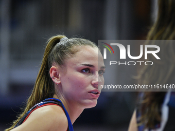 Sarah Van Aalen of Chieri '76 during the International Trophy ''Una squadra per un sorriso'' match between Reale Mutua Fenera Chieri '76 and...