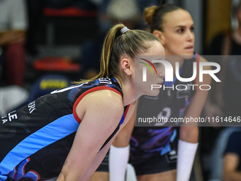 Sarah Van Aalen of Chieri '76 during the International Trophy ''Una squadra per un sorriso'' match between Reale Mutua Fenera Chieri '76 and...