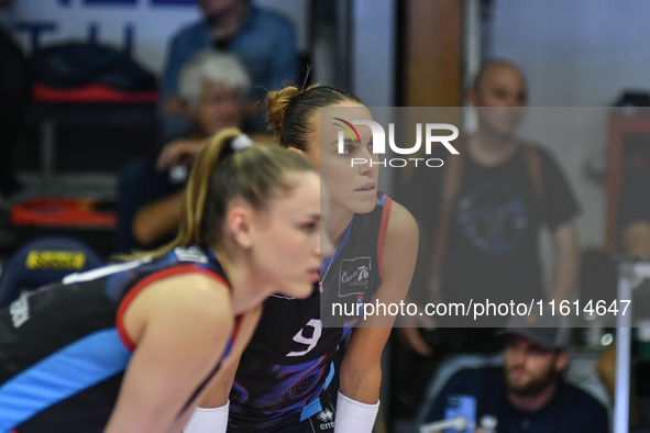 Sara Alberti of Chieri '76 during the International Trophy ''Una squadra per un sorriso'' match between Reale Mutua Fenera Chieri '76 and Ol...