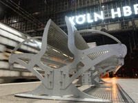 A general view of an empty platform is seen due to construction work at Cologne Central Station, which closes to all transit traffic from Fr...