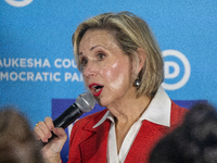 First Lady of Minnesota Gwen Walz during a campaign event in Waukesha, Wisconsin , United States, on September 26, 2024. (