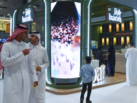 People visit the 2024 Doha International Coffee Exhibition at Doha Exhibition and Convention Center in Doha, Qatar, on September 27, 2024. (