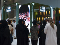 People visit the 2024 Doha International Coffee Exhibition at Doha Exhibition and Convention Center in Doha, Qatar, on September 27, 2024. (