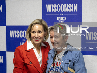 First Lady of Minnesota Gwen Walz during a campaign event in Waukesha, Wisconsin , United States, on September 26, 2024. (