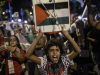 A general strike takes place in Barcelona, Spain, on September 27, 2024, in solidarity with Palestine and Lebanon. (