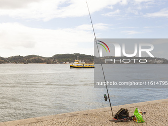 A general view of a tourism sailboat in Lisbon, Portugal, on September 27, 2024. Data from the BdP indicate that revenue from tourism, which...