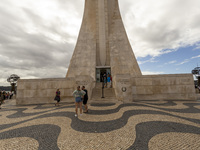 A general view of people at the Monumento dos Descobridores in Lisbon, Portugal, on September 27, 2024. Data from the BdP indicate that reve...