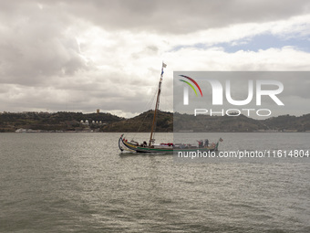 A general view of a tourism sailboat in Lisbon, Portugal, on September 27, 2024. Data from the BdP indicate that revenue from tourism, which...