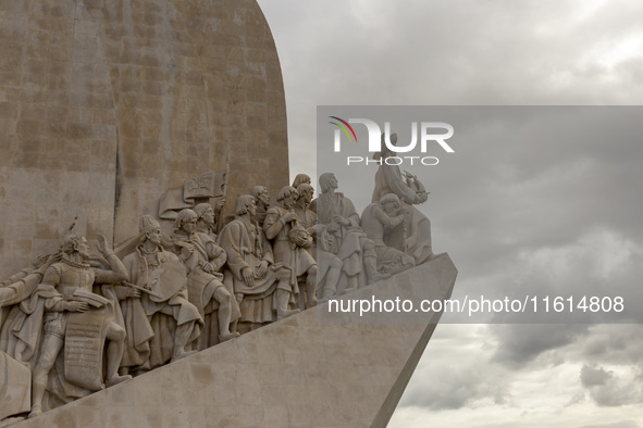 A general view of the Monumento dos Descobridores in Lisbon, Portugal, on September 27, 2024. Data from the BdP indicate that revenue from t...