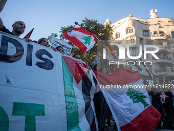 Thousands of people demonstrate in the center of Barcelona, Spain, on September 27, 2024, on the day that a general strike is declared in Sp...