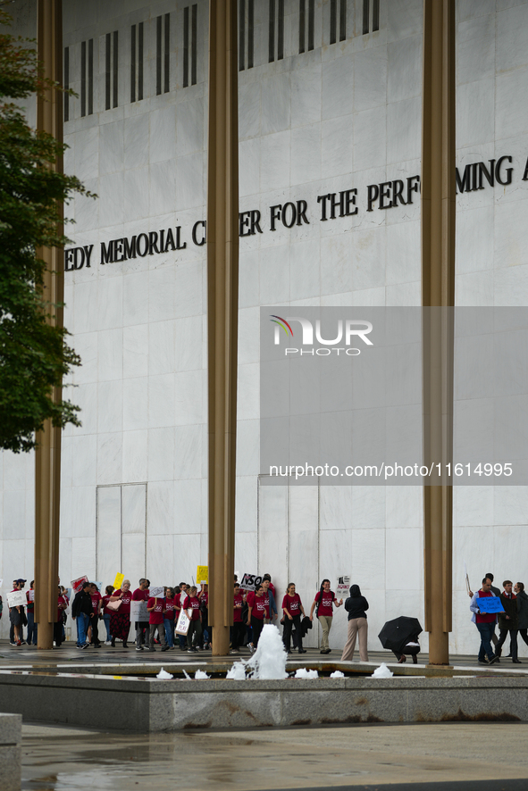 Musicians from the National Symphony Orchestra at the Kennedy Center in Washington, D.C., go on strike for the first time in 46 years. The m...