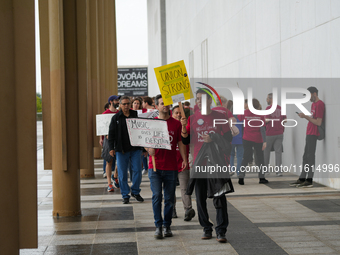 Musicians from the National Symphony Orchestra at the Kennedy Center in Washington, D.C., go on strike for the first time in 46 years. The m...