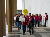 Musicians from the National Symphony Orchestra at the Kennedy Center in Washington, D.C., go on strike for the first time in 46 years. The m...