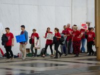 Musicians from the National Symphony Orchestra at the Kennedy Center in Washington, D.C., go on strike for the first time in 46 years. The m...