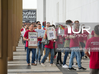 Musicians from the National Symphony Orchestra at the Kennedy Center in Washington, D.C., go on strike for the first time in 46 years. The m...