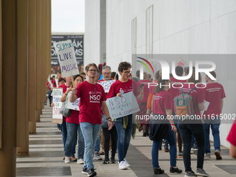 Musicians from the National Symphony Orchestra at the Kennedy Center in Washington, D.C., go on strike for the first time in 46 years. The m...