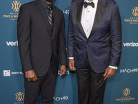 Elvis Nolasco and Forest Whitaker attend the 2024 Faces Of Hope Gala at Gotham Hall in New York, New York, USA, on September 27, 2024. (